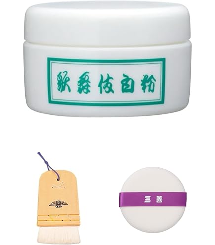 Amazon.co.jp: 三善「歌舞伎白粉 150g *1個 」＋「板刷毛48 *1個